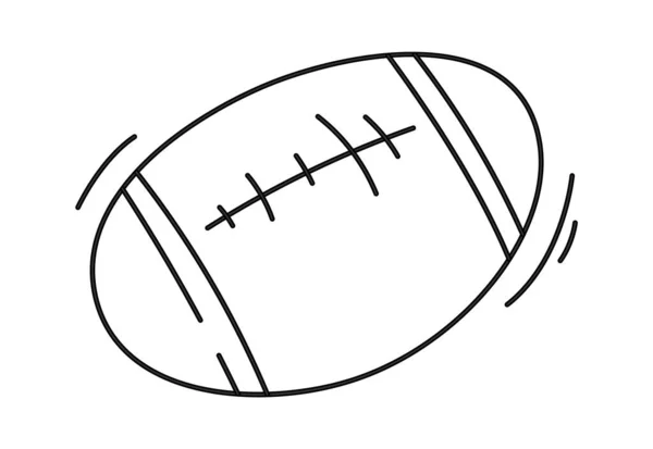 American Football Ball Pigskin Vector Illustration — Stock Vector