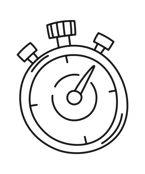 Illustration Vectorielle Linéaire Dispositif Chronomètre — Image vectorielle