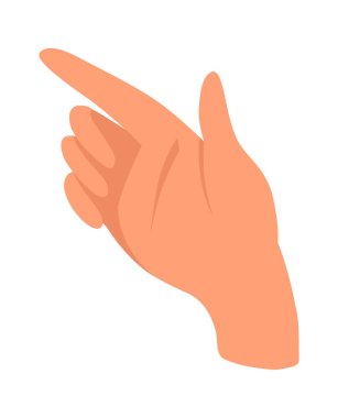 İnsan Eli Avuç içi Vektör İllüstrasyonu