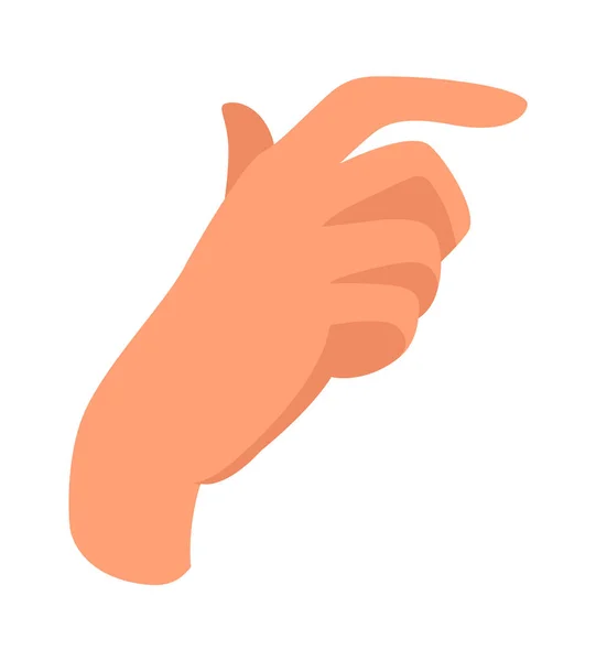 Menselijke Hand Palm Vector Illustratie — Stockvector
