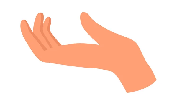 Mão Segurando Gesto Vetor Ilustração — Vetor de Stock