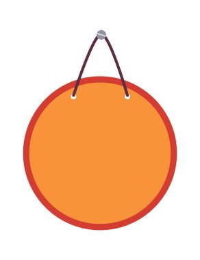 Kapı Yuvarlak İşaret Vektörü İllüstrasyonunu Depola