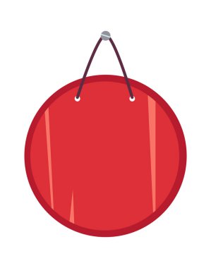 Kapı Yuvarlak İşaret Vektörü İllüstrasyonunu Depola