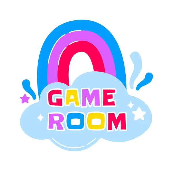 Ігрова Кімната Діти Значок Векторні Ілюстрації — стоковий вектор