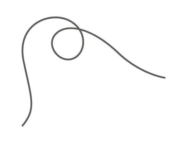 Illustration Vectorielle Icône Ligne Incurvée — Image vectorielle