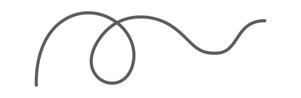 Linha Curva Icon Vector Ilustração —  Vetores de Stock