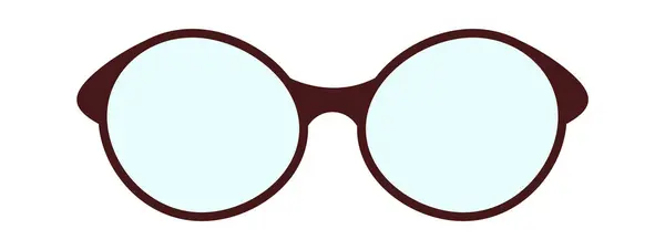 Yuvarlak Gözlük Aksesuar Vektör Llüstrasyonu — Stok Vektör
