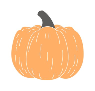 Balkabağı Sebze Madalyalı Vektör İllüstrasyonu