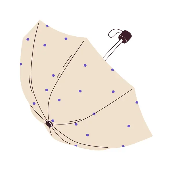 Vektorová Ilustrace Tečkovaného Deštníku — Stockový vektor