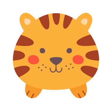 Tombul Kaplan Vektör İllüstrasyonu