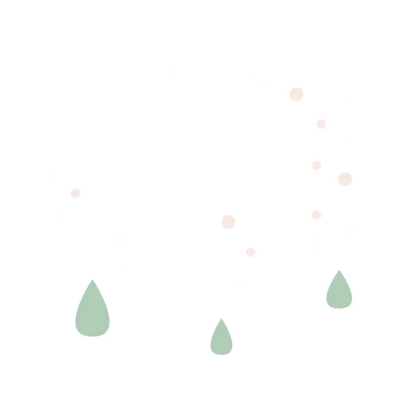 Rainy Sky Cloud Vector Illustration — Vector de stock