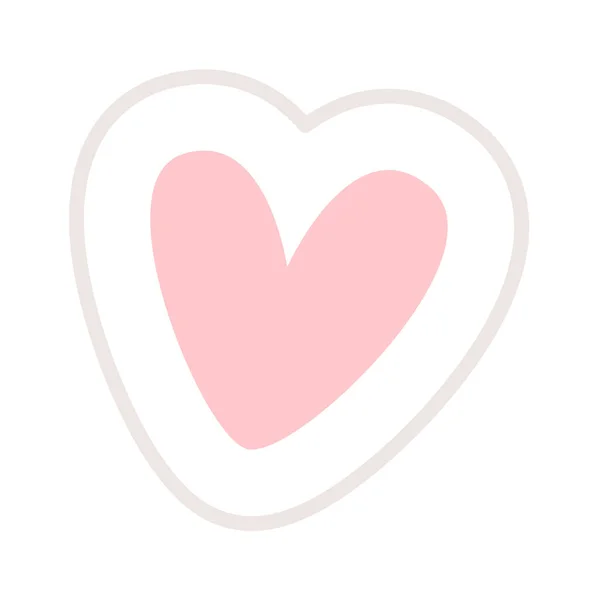 Sticker Coeur Enfant Illustration Vectorielle — Image vectorielle