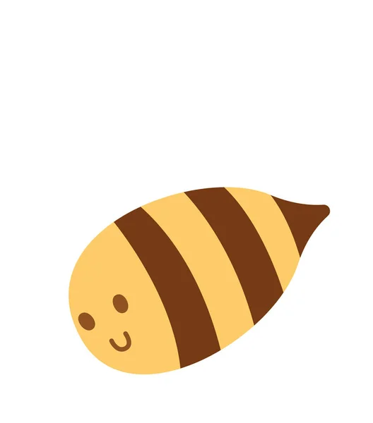 Fliegende Biene Insektenvektor Illustration — Stockvektor