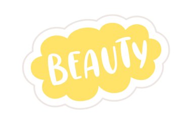 Beauty Lettering Letker Vector İllüstrasyonu