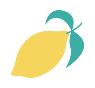 Lemon Citrus Meyve Vektörü İllüstrasyonu