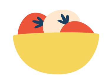 Domates Vektörü İllüstrasyonlu Bowling