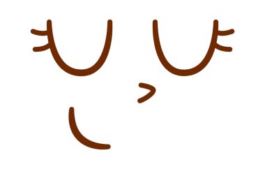 Rüya Karakteri Yüz Vektörü İllüstrasyonu