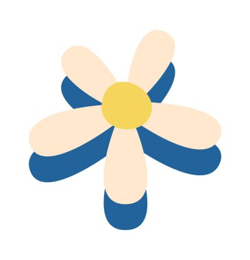 Papatya Çiçeği Baş Vektörü İllüstrasyonu