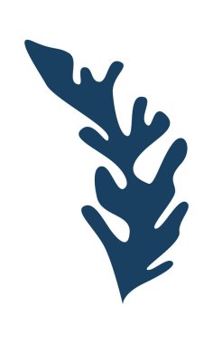 Soyut Yaprak Siluet Vektör İllüstrasyonu