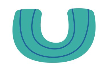 Çifte Çiçek Vazo Vektörü İllüstrasyonu