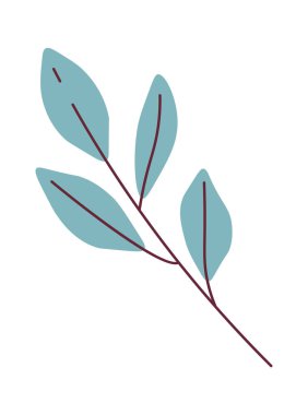 Şube yaprakları vektör çizim ile