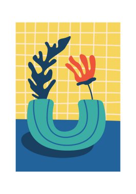 Vazodaki Çiçekler Arkaplan Vektörü ResmiComment