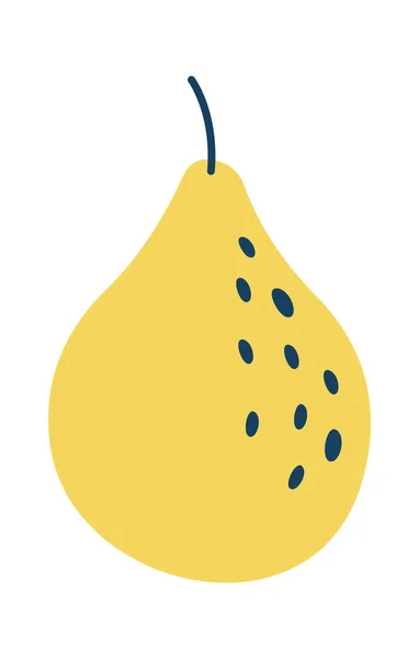 熟した梨のフルーツベクトルイラスト — ストックベクタ