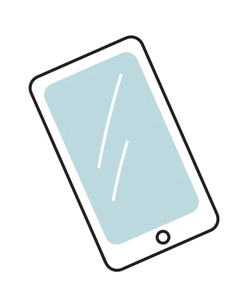 Mobiltelefon Gadget Vektor Illustration — Stockvektor