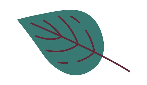 Floral Leaf Icon Vector Illustration — Stockvektor