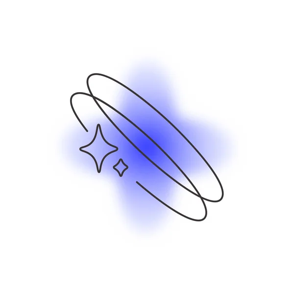 Blurred Cross Shape Lines Vector Illustration — Stock Vector