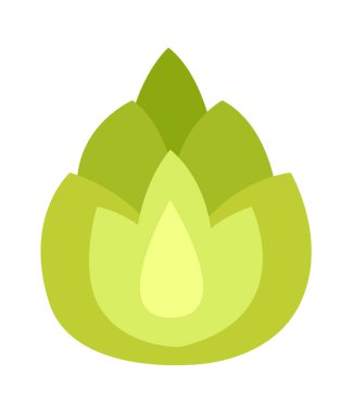 Sekme Bitkisi Simgesi Vektör İllüstrasyonu