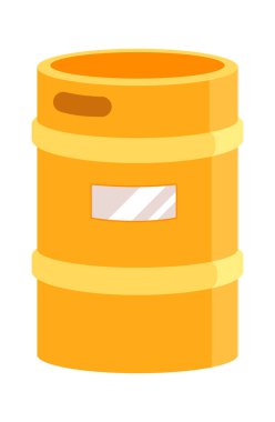 Bira Vektörü İllüstrasyonu Fıçısı