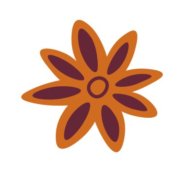 Baharat Anısı Çiçek Vektörü İllüstrasyonu