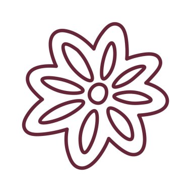 Baharat Anısı Çiçek Vektörü İllüstrasyonu