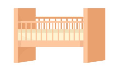 Tahta Bebek Beşiği Vektör İllüstrasyonu