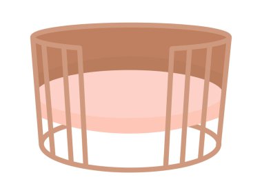 Tahta Yuvarlak Oyun Oluşturucu İllüstrasyonu