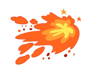 Çizgi roman Patlama Vektörü İllüstrasyonu