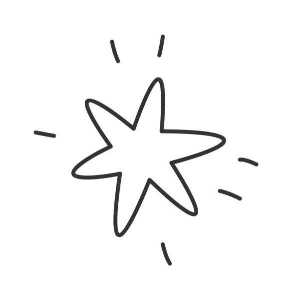 Зоряна Підкладка Doodle Векторні Ілюстрації — стоковий вектор