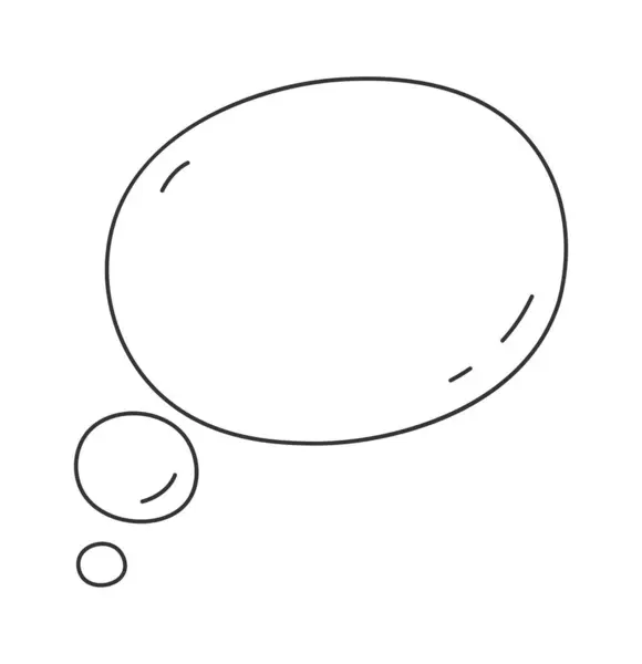 Bubblor Fodrad Doodle Vektor Illustration — Stock vektor