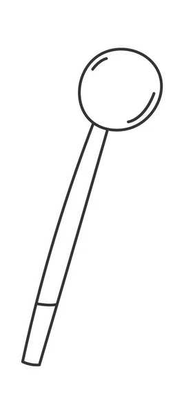 Tambour Bâton Instrument Vecteur Illustration — Image vectorielle