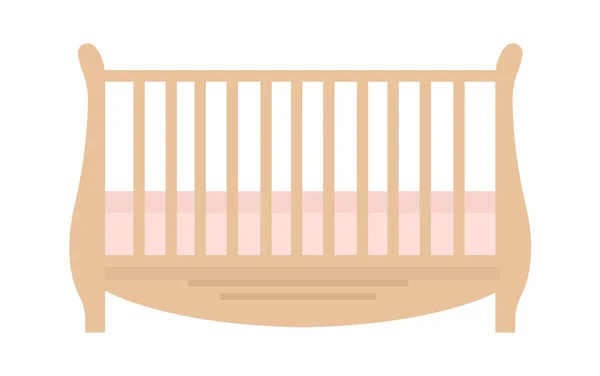 Tahta Bebek Beşiği Vektör Llüstrasyonu — Stok Vektör