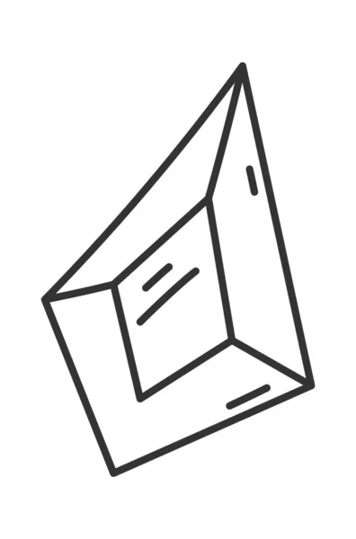 Diamond Gem Fodrad Doodle Vektor Illustration — Stock vektor