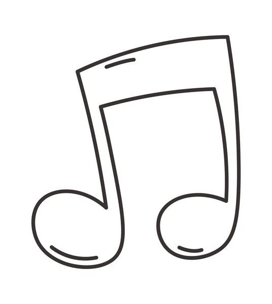 Beam Musical Note Ilustración Vectorial — Vector de stock