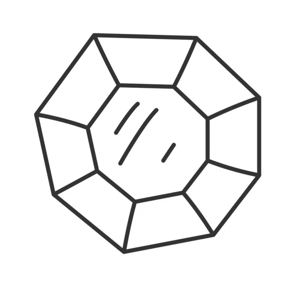Illustration Vectorielle Caniche Doublée Gemme Diamant — Image vectorielle