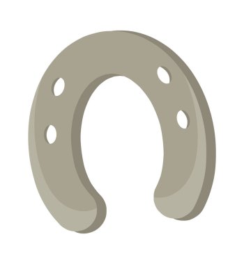 Horseshoe Binicilik Aksesuar Vektör İllüstrasyonu