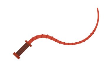 Deri Kırbaç Atı Vektör İllüstrasyonu