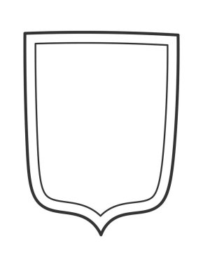 Kraliyet Kraliyet Kalkanı Vektör İllüstrasyonu