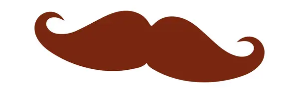 Hombre Mustache Icon Vector Ilustración — Vector de stock