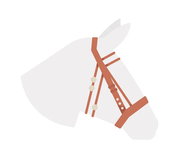 Bridle Equestrian Accessory Vector Illustration — Stock Vector