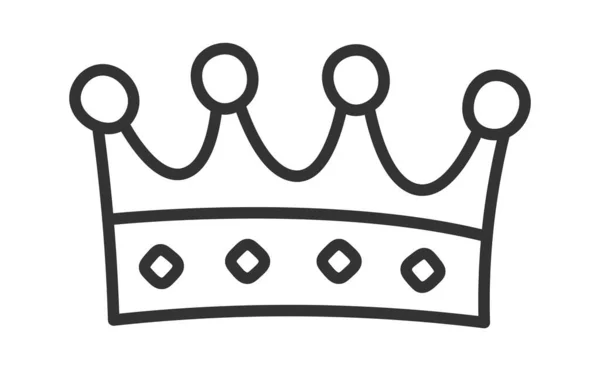 Vintage Royal Crown Εικονογράφηση Διάνυσμα — Διανυσματικό Αρχείο